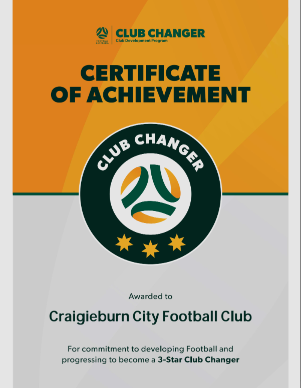Football Australia 3-Star Certificate